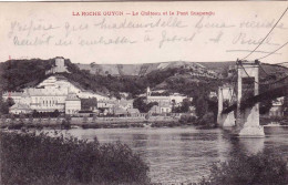95 - Val D'oise -  LA ROCHE GUYON -  Le Chateau Et Le Pont Suspendu - La Roche Guyon
