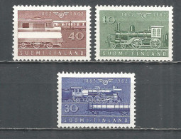 Finland 1962 Year. Mint Stamps MNH (**) Trains - Neufs