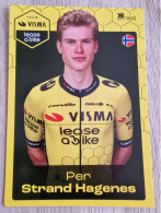 Card Per Strand Hagenes - Team Visma-Lease A Bike - 2024 - Cycling - Cyclisme - Ciclismo - Wielrennen - Wielrennen