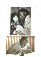 2 POSTCARDS  MILES  DAVIS  JAZZ GREAT - Music And Musicians