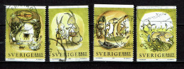 Sweden 1999 - Yv 2071/74 - Nouvel An Chinois, Jahr Des Hasen, Year Of The Rabbit - Used - Oblitérés