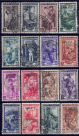 Italien / Triest Zone A - 1950 - Freimarken, Nr. 122 - 137, Gestempelt / Used - Oblitérés