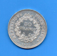Pièce  Argent 1977 Française - 50 Francs Hercule France (ref 1977.1) - 50 Francs