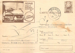 Postal Stationery Postcard Romania ADAS Insurance - Rumänien