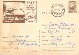 Postal Stationery Postcard Romania ADAS Insurance - Roemenië