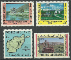 AFGHANISTAN  4 Mint Stamps MNH (**) Map - Afghanistan