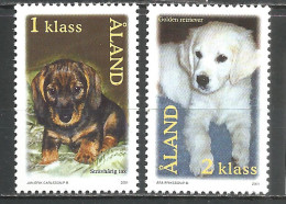 Aland Finland 2001 Year. Mint Stamps MNH (**) Mi. # 195-196 Dogs - Ålandinseln