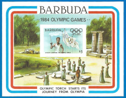 Barbuda 1984 Year , Mint Block (MNH**) Olympic Games  Imperf. - Antigua And Barbuda (1981-...)