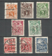 Estonia 1922 Year Used Stamps Mich.# 32-39A  - Estonia