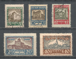 Estonia 1927 Used Stamps Set  Mi. 63-67 - Estonie