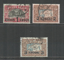 Estonia 1930 Year Used Stamps Mich.# 87-89 - Estonia