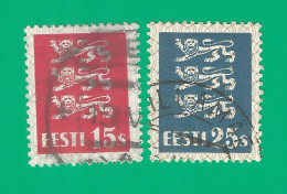 Estonia 1935 Year Used Stamps Mich.# 106-07 - Estonia