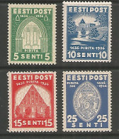 Estonia 1936 Mint Stamps MNH (**) Mich.# 120-123 - Estonia