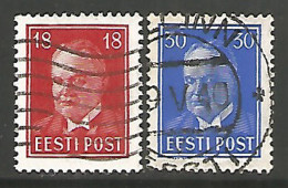 Estonia 1939 Year Used Stamps Mich.# 146-47 - Estland