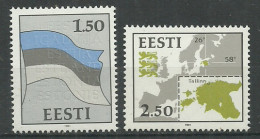 Estonia 1991 Mint Stamps MNH (**) Mich.# 174-75 Map   - Estland