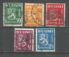 Finland 1932 Used Stamps Set - Oblitérés