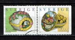 Sweden 1999 - Yv 2078/79 - Easter Stamps, Pasen, Pâques, Oeuf  - Se Tenant - Used - Oblitérés