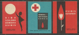 Latvia Factory Baltija (Liepaja ) , Complekt 3 Matchbox Labels   - Matchbox Labels