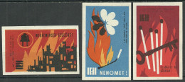 Latvia Factory Kometa ( Riga ) 3 Matchbox Labels  - Cajas De Cerillas - Etiquetas