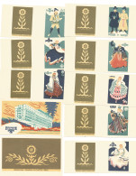 RUSSIA 1960 Matchbox Labels - Latvian Folk Costumes (catalog# 69)  - Boites D'allumettes - Etiquettes