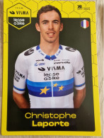 Card Christophe Laporte - Team Visma-Lease A Bike - 2024 - European Champion -cycling - Cyclisme - Ciclismo - Wielrennen - Wielrennen