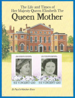 Saint Vincent 1985 Mint Block MNH (**) Queen Elizabeth - St.Vincent (1979-...)