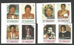 Saint Vincent 1985 Mint Stamps MNH(**) Michael Jackson Imperf. - St.Vincent (1979-...)