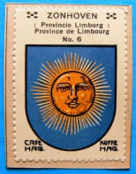 Limburg Limbourg N006 Zonhoven Timbre Vignette 1930 Café Hag Armoiries Blason écu TBE - Tee & Kaffee