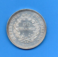 Monnaie France Pièce  Argent 1977 - 50 Francs Hercule (ref 1977.2) - 50 Francs