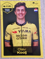 Card Olav Kooij - Team Visma-Lease A Bike - 2024 - Cycling - Cyclisme - Ciclismo - Wielrennen - Cyclisme