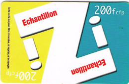 Nouvelle Caledonie Caledonie Telecarte Phonecard Prepayee IZI 200 Francs Generique Echantillon Ex 2002 Ut BE - Neukaledonien