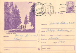 Postal Stationery Postcard Romania Peisaj De Iarna - Rumänien