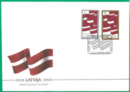 Latvia Cover 1993 Year -  First Day  - Lettonia