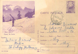 Postal Stationery Postcard Romania Peisaj De Iarna - Romania