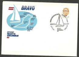 Latvia Mint Cover 1991 Year BRAVO Regata  - Lettland