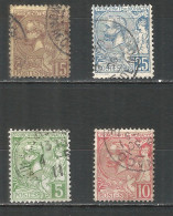 Monaco 1901 Year , Used Stamps Set - Oblitérés