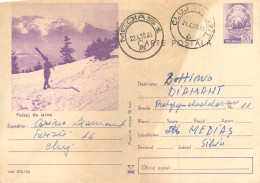 Postal Stationery Postcard Romania Peisaj De Iarna - Roemenië