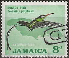 JAMAICA 1964  Streamertail (Bird) - 8d. - Multicoloured FU - Giamaica (1962-...)