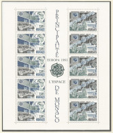 Monaco 1991 Year., S/S Block Mint MNH (**) - SPACE - Blocks & Sheetlets