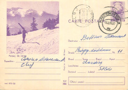 Postal Stationery Postcard Romania Peisaj De Iarna - Roemenië