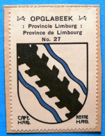 Limburg Limbourg N027 Opglabeek Opglabbeek Timbre Vignette 1930 Café Hag Armoiries Blason écu TBE - Thee & Koffie