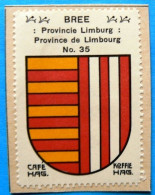 Limburg Limbourg N035 Bree Timbre Vignette 1930 Café Hag Armoiries Blason écu TBE - Tea & Coffee Manufacturers