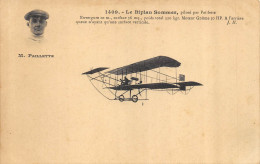 CPA  LE BIPLAN PILOTE PAR PAILLETTE - ....-1914: Voorlopers