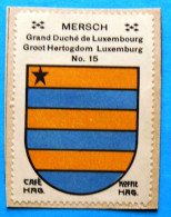 Grand-Duché De Luxembourg N015 Mersch Timbre Vignette 1930 Café Hag Armoiries Blason écu TBE - Thee & Koffie