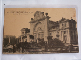 CPA  NICE  //    LA  GARE  -- - Monuments, édifices