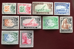 Zanzibar, 1957, Série MNH Jusqu’à 1 Shilling. - Africa (Other)