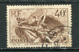 FRANCE - LA MARSEILLAISE - N° Yvert 315 Obli. Ronde De “PARIS” - Used Stamps