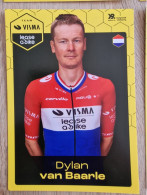 Card Dylan Van Baarle - Team Visma-Lease A Bike - 2024 - National Champion - Cycling - Cyclisme - Ciclismo - Wielrennen - Cycling