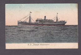 Bateau De Commerce P.D. Adolph Woermann German Steam Ocean Liner Woermann-Linie (WL) And German East Africa Line  58872 - Comercio