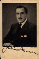 CPA Schauspieler Ferdinand Marian, Portrait, Anzug, Tobis Film - Acteurs